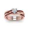 Load image into Gallery viewer, heart-shaped-Infinity-twist-diamond-matching-bridal-set-with-ruby-in-14K-rose-gold-FD8253HTGRUDR-NL-RG