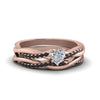 Load image into Gallery viewer, heart-shaped-Infinity-twist-matching-bridal-set-with-black-diamond-in-14K-rose-gold-FD8253HTGBLACK-NL-RG
