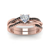 Load image into Gallery viewer, heart-shaped-Infinity-twist-matching-bridal-set-with-black-diamond-in-14K-rose-gold-FD8253HTGBLACK-NL-RG