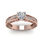 Load image into Gallery viewer, heart-shaped-antique-filigree-diamond-ring-in-14K-rose-gold-FDENS3543HTRANGLE5-NL-RG
