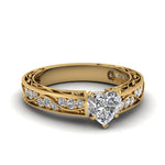 Load image into Gallery viewer, heart-shaped-antique-filigree-diamond-ring-in-14K-yellow-gold-FDENS3543HTR-NL-YG
