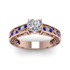 Load image into Gallery viewer, heart-shaped-antique-filigree-diamond-ring-with-blue-sapphire-in-14K-rose-gold-FDENS3543HTRGSABLANGLE5-NL-RG_8d27f65d-1486-4ad4-aba4-f3388cf25f2e
