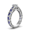 Load image into Gallery viewer, heart-shaped-antique-filigree-diamond-ring-with-blue-sapphire-in-950-platinum-FDENS3543HTRGSABLANGLE2-NL-WG_30c0d3e1-6b36-4985-8d51-42819be8178b