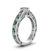 Load image into Gallery viewer, heart-shaped-antique-filigree-diamond-ring-with-emerald-in-14K-white-gold-FDENS3543HTRGEMGRANGLE2-NL-WG_7bdacd14-79ad-4473-aeb5-20277167a01d