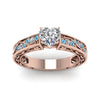 Load image into Gallery viewer, heart-shaped-antique-filigree-diamond-ring-with-ice-blue-topaz-in-14K-rose-gold-FDENS3543HTRGICBLTOANGLE5-NL-RG_0a8bf1a9-e215-427b-be1e-afee4c4bb8dd