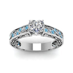 Load image into Gallery viewer, heart-shaped-antique-filigree-diamond-ring-with-ice-blue-topaz-in-14K-white-gold-FDENS3543HTRGICBLTOANGLE5-NL-WG_b43b88f4-eda3-4674-bf68-5a6e37828f47
