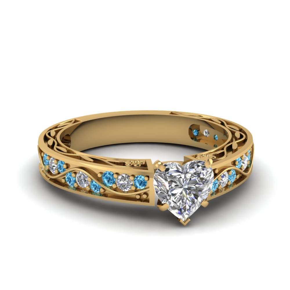 heart-shaped-antique-filigree-diamond-ring-with-ice-blue-topaz-in-14K-yellow-gold-FDENS3543HTRGICBLTO-NL-YG