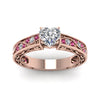 Load image into Gallery viewer, heart-shaped-antique-filigree-diamond-ring-with-pink-sapphire-in-14K-rose-gold-FDENS3543HTRGSADRPIANGLE5-NL-RG_9fdd7154-8b21-4e3a-a0b1-471052c33046