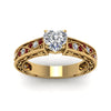 Load image into Gallery viewer, heart-shaped-antique-filigree-diamond-ring-with-ruby-in-14K-yellow-gold-FDENS3543HTRGRUDRANGLE5-NL-YG_63feb44c-d97b-49c9-887a-7cdbe8436f89