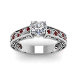 Load image into Gallery viewer, heart-shaped-antique-filigree-diamond-ring-with-ruby-in-950-platinum-FDENS3543HTRGRUDRANGLE5-NL-WG
