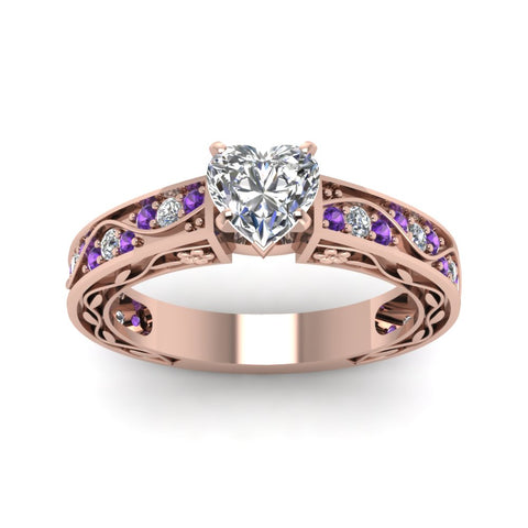 heart-shaped-antique-filigree-diamond-ring-with-violac-topaz-in-14K-rose-gold-FDENS3543HTRGVITOANGLE5-NL-RG