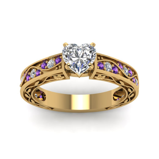 heart-shaped-antique-filigree-diamond-ring-with-violac-topaz-in-14K-yellow-gold-FDENS3543HTRGVITOANGLE5-NL-YG_7ab2feb5-a2b0-4c08-a122-6de16a707d8d