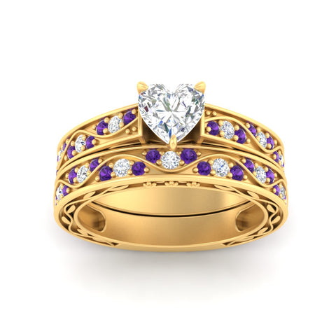 heart-shaped-antique-filigree-purple-topaz-bridal-ring-set-in-yellow-gold-fdens3543htgvitoangle5-nl-yg.jpg