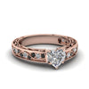 Load image into Gallery viewer, heart-shaped-antique-filigree-ring-with-black-diamond-in-14K-rose-gold-FDENS3543HTRGBLACK-NL-RG_2dafedb4-3f3a-4d72-950c-6bdfccfd3cc2