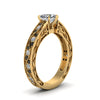 Load image into Gallery viewer, heart-shaped-antique-filigree-ring-with-black-diamond-in-14K-yellow-gold-FDENS3543HTRGBLACKANGLE2-NL-YG_f1d52115-cef5-4267-96af-a3c5a5c0dda0