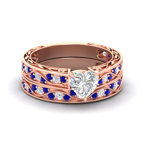 heart-shaped-antique-filigree-sapphire-bridal-ring-set-in-rose-gold-fdens3543htgsablsleep-nl-rg.jpg