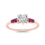 Load image into Gallery viewer, heart-shaped-bar-baguette-3-stone-pink-sapphire-engagement-ring-in-FDENS100HTRGSADRPI-NL-RG
