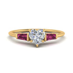 Load image into Gallery viewer, heart-shaped-bar-baguette-3-stone-pink-sapphire-engagement-ring-in-FDENS100HTRGSADRPI-NL-YG
