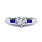Load image into Gallery viewer, heart-shaped-bar-baguette-3-stone-sapphire-engagement-ring-in-FDENS100HTRGSABL-NL-WG
