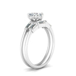 Load image into Gallery viewer, heart-shaped-bar-set-diamond-ring-with-matching-3-baguette-wedding-band-in-FDENS100HT-NL-WG
