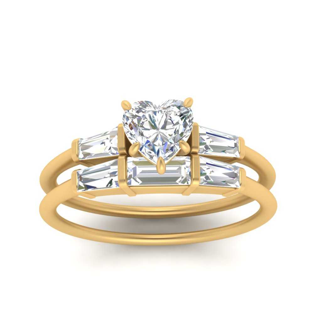 heart-shaped-bar-set-diamond-ring-with-matching-3-baguette-wedding-band-in-FDENS100HT-NL-YG