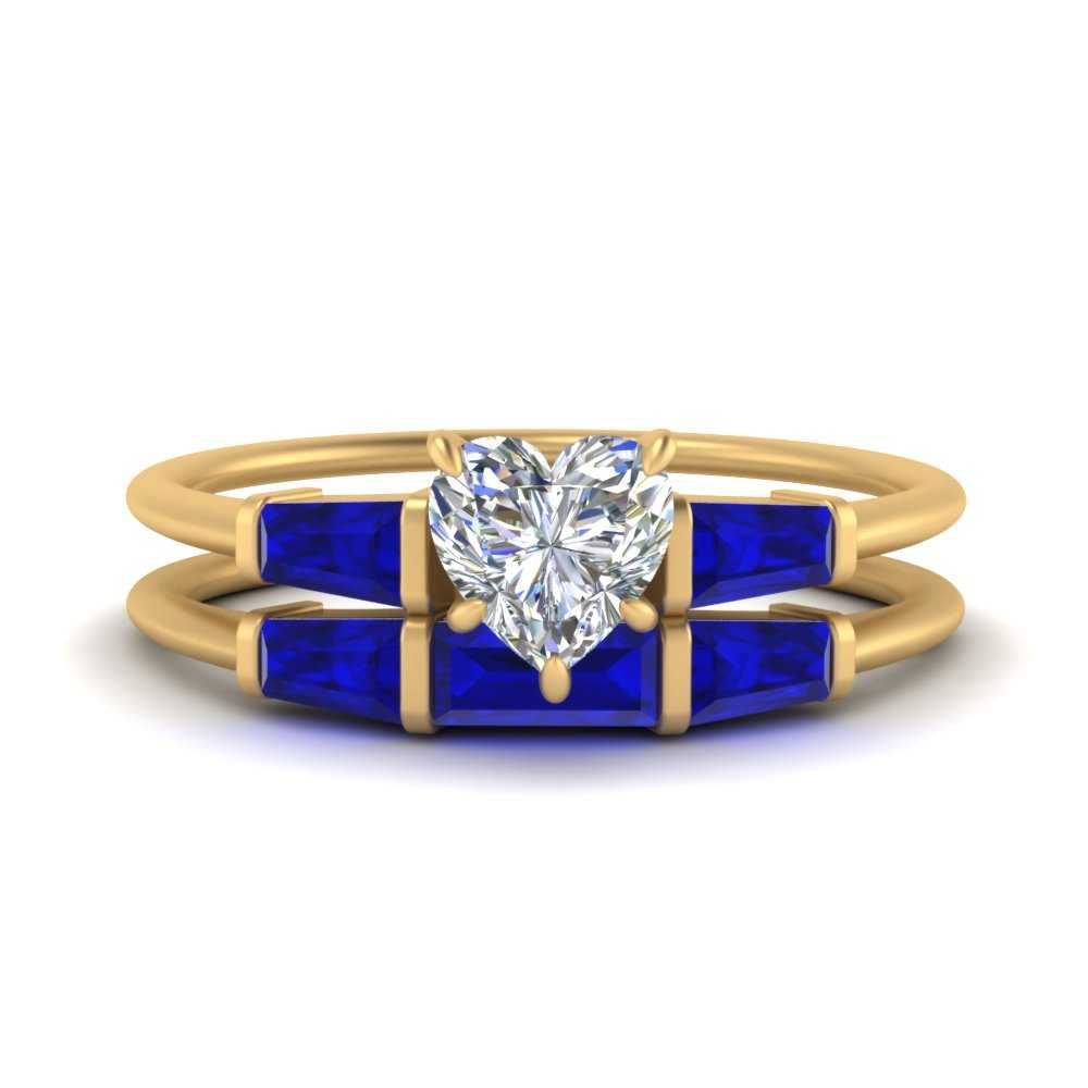 heart-shaped-bar-set-sapphire-ring-with-matching-3-baguette-wedding-band-in-FDENS100HTGSABL-NL-YG