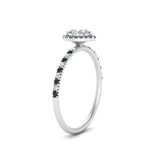Load image into Gallery viewer, heart-shaped-black-diamond-halo-petite-engagement-ring-in-white-gold-FD8523HTRGBLACKANGLE3-NL-WG

