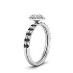 Load image into Gallery viewer, heart-shaped-black-diamond-halo-wedding-ring-set-in-white-gold-FD8523HTGBLACK-NL-WG
