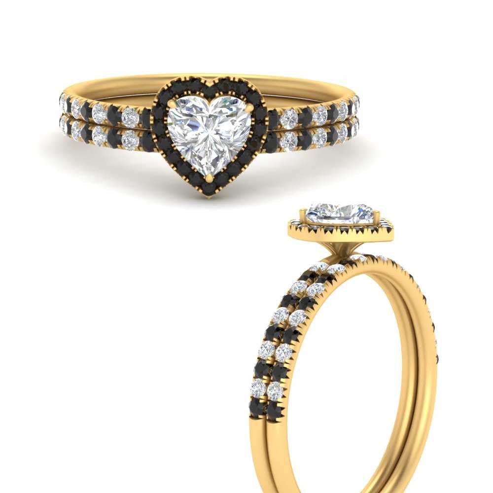 heart-shaped-black-diamond-halo-wedding-ring-set-in-yellow-gold-FD8523HTGBLACK-NL-YG