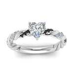 Load image into Gallery viewer, heart-shaped-black-diamond-twisted-vine-engagement-ring-in-white-gold-FD9127HTRGBLACKANGLE5-NL-WG
