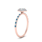 Load image into Gallery viewer, heart-shaped-blue-topaz-halo-petite-engagement-ring-in-rose-gold-FD8523HTRGICBLTOANGLE3-NL-RG
