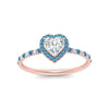 Load image into Gallery viewer, heart-shaped-blue-topaz-halo-petite-engagement-ring-in-rose-gold-FD8523HTRGICBLTOANGLE3-NL-RG