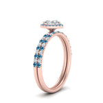 Load image into Gallery viewer, heart-shaped-blue-topaz-halo-wedding-ring-set-in-rose-gold-FD8523HTGICBLTO-NL-RG
