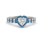 Load image into Gallery viewer, heart-shaped-blue-topaz-halo-wedding-ring-set-in-white-gold-FD8523HTGICBLTO-NL-WG
