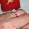 Load image into Gallery viewer, heart-shaped-cathedral-hidden-halo-lab-diamond-ring-with-ruby-in-platinum-fd9788r