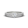 Thumbnail 2 - heart-shaped-celtic-engraved-solitaire-ring-in-white-gold-fdenr8544htrsleep-nl-wg