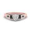 Load image into Gallery viewer, heart-shaped-channel-three-stone-diamond-engagement-ring-with-black-diamond-in-rose-gold-FDENS205HTRGBLACK-NL-RG.jpg