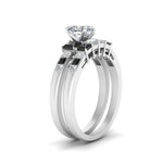Load image into Gallery viewer, heart-shaped-channel-three-stone-diamond-engagement-ring-with-black-diamond-in-white-gold-FDENS205HTGBLACK-NL-WG.jpg
