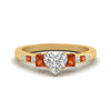 Load image into Gallery viewer, heart-shaped-channel-three-stone-diamond-engagement-ring-with-orange-sapphire-in-yellow-gold-FDENS205HTRGSAOR-NL-YG.jpg