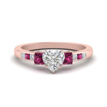 Load image into Gallery viewer, heart-shaped-channel-three-stone-diamond-engagement-ring-with-pink-sapphire-in-rose-gold-FDENS205HTRGSADRPI-NL-RG.jpg
