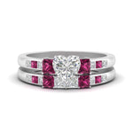 Load image into Gallery viewer, heart-shaped-channel-three-stone-diamond-engagement-ring-with-pink-sapphire-in-white-gold-FDENS205HTGSADRPI-NL-WG.jpg
