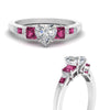 Load image into Gallery viewer, heart-shaped-channel-three-stone-diamond-engagement-ring-with-pink-sapphire-in-white-gold-FDENS205HTRGSADRPI-NL-WG.jpg