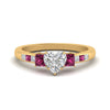 Load image into Gallery viewer, heart-shaped-channel-three-stone-diamond-engagement-ring-with-pink-sapphire-in-yellow-gold-FDENS205HTRGSADRPI-NL-YG.jpg