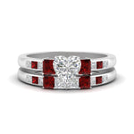 Load image into Gallery viewer, heart-shaped-channel-three-stone-diamond-engagement-ring-with-ruby-in-white-gold-FDENS205HTGRUDR-NL-WG.jpg
