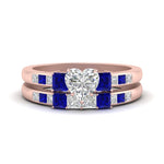 Load image into Gallery viewer, heart-shaped-channel-three-stone-diamond-engagement-ring-with-sapphire-in-rose-gold-FDENS205HTGSABL-NL-RG.jpg
