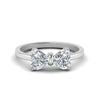 Load image into Gallery viewer, 3 Carat Heart Diamond Two Stone Ring