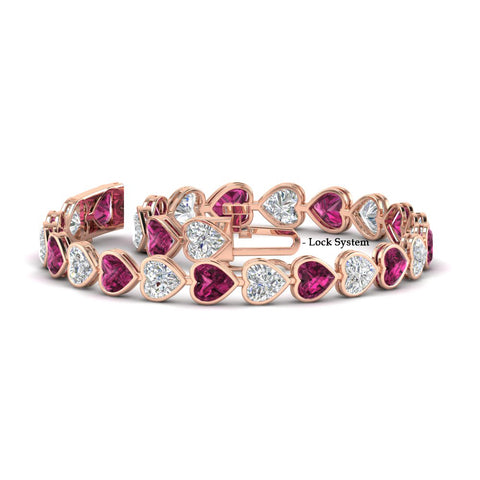 heart-shaped-diamond-bezel-tennis-bracelet-10-40-carat-with-pink-sapphire-in-rose-gold-fdbrc10581htgsadrpiangle2-10-40-ct-nl-rg