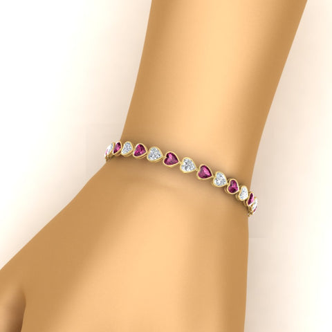 heart-shaped-diamond-bezel-tennis-bracelet-10-40-carat-with-pink-sapphire-in-yellow-gold-fdbrc10581htgsadrpiangle2-10-40-ct-nl-yg