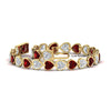 Load image into Gallery viewer, heart-shaped-diamond-bezel-tennis-bracelet-10-40-carat-with-ruby-in-yellow-gold-fdbrc10581htgrudrangle2-10-40-ct-nl-yg