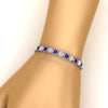 Load image into Gallery viewer, heart-shaped-diamond-bezel-tennis-bracelet-10-40-carat-with-sapphire-in-white-gold-fdbrc10581htgsablangle2-10-40-ct-nl-wg